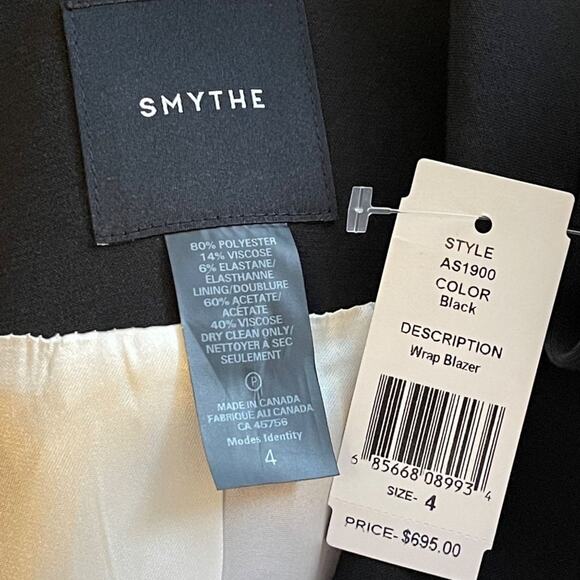 Smythe Wrap Blazer Black - Picture 10 of 11